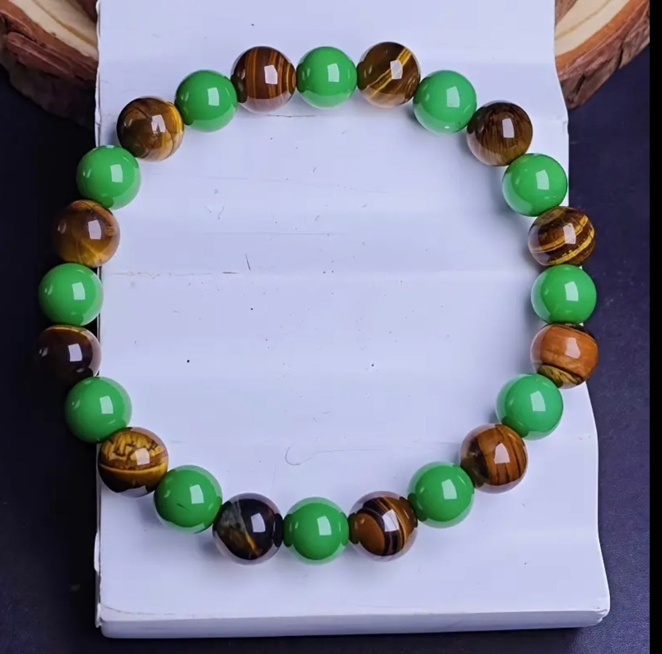 Bracelet Abondance et Protection – Aventurine Verte et Œil de Tigre