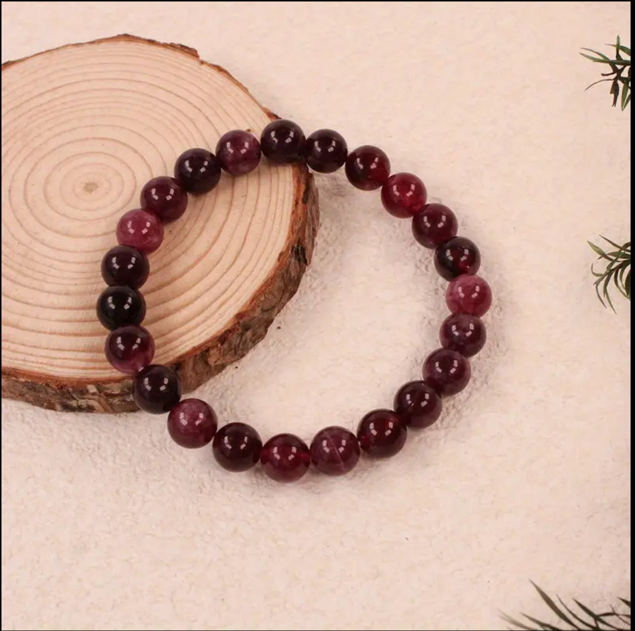 Bracelet en Tourmaline Rose – Émotions & Douceur du Cœur