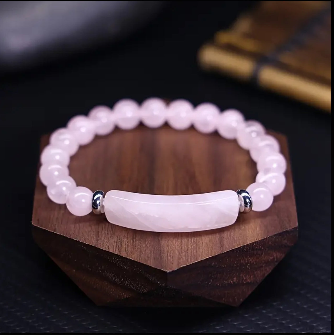 Bracelet "Douceur Infinie" en Quartz Rose Naturel