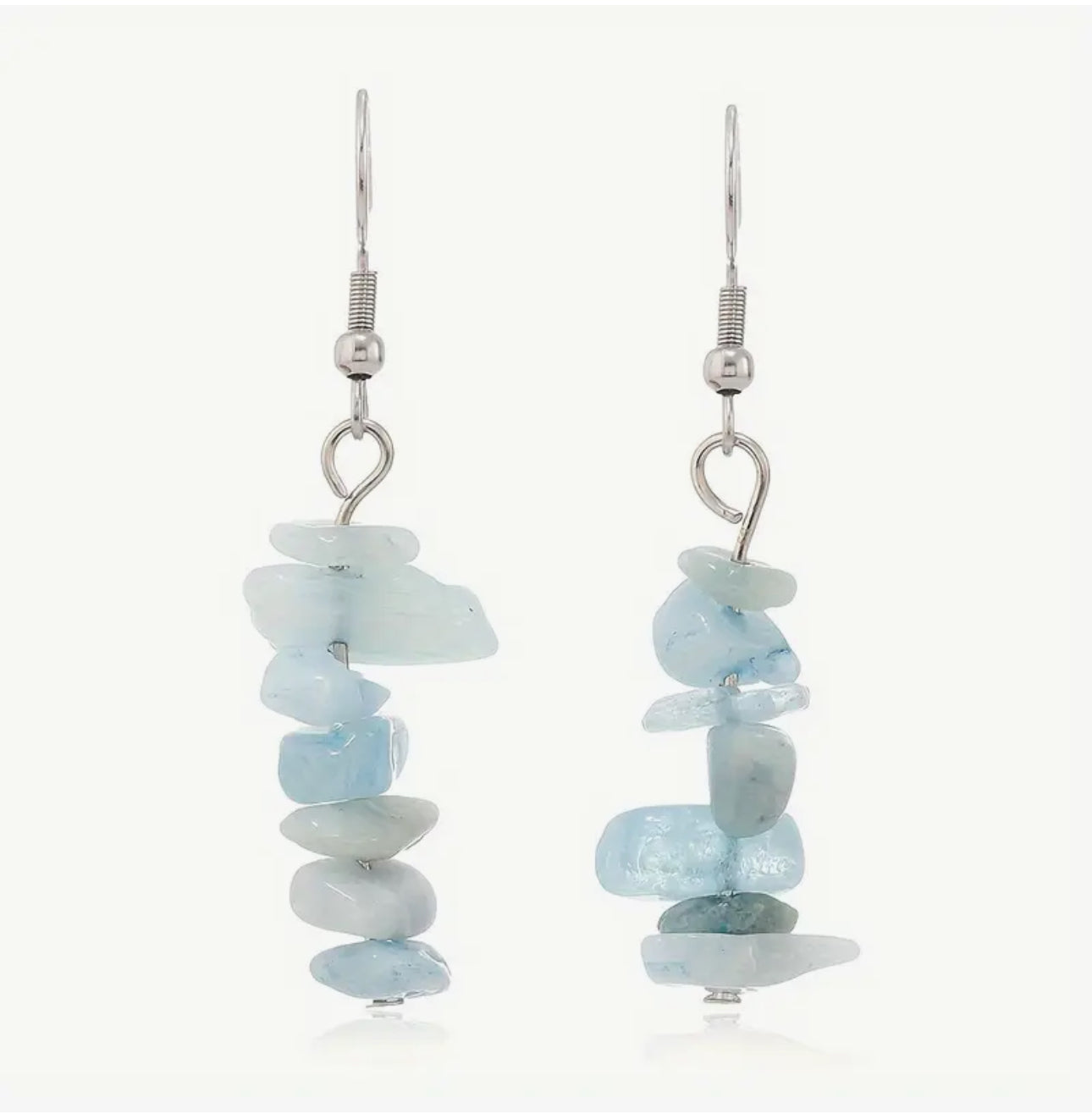 Boucles d'oreilles "Murmure de l'Océan" en Aigue-marine