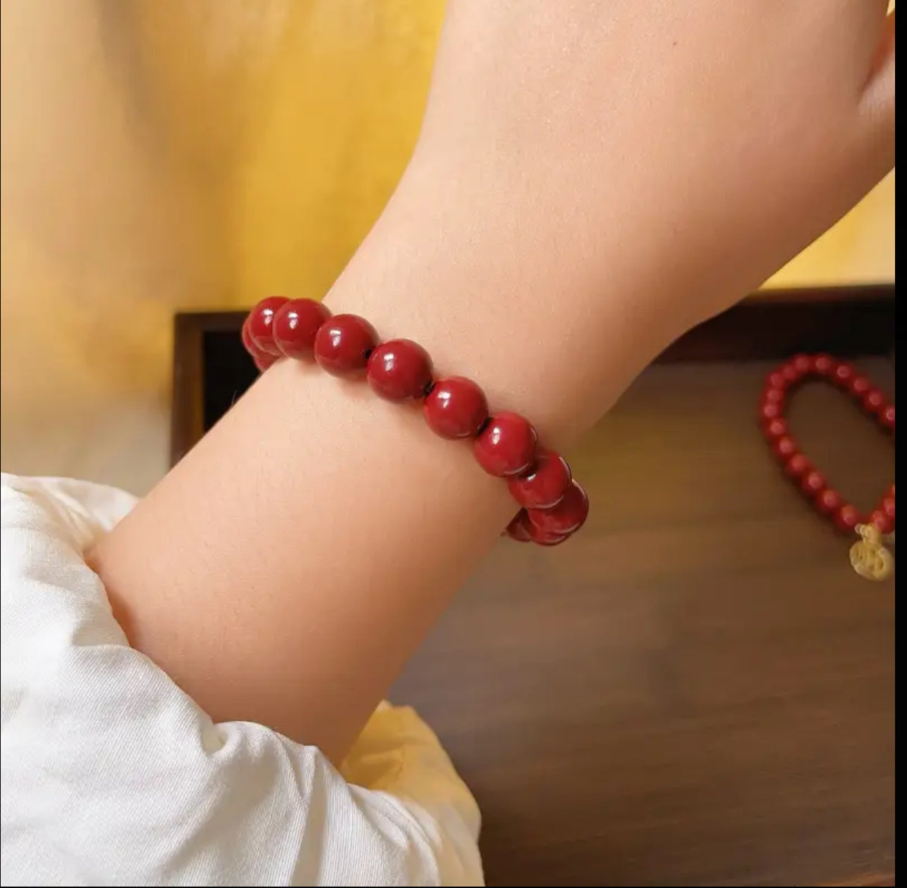 Bracelet en Jaspe Rouge – Énergie, Stabilité et Protection