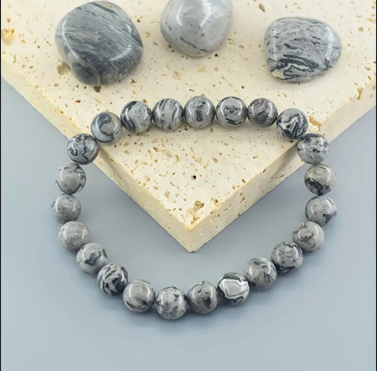 Bracelet « Sérénité & Clarté » — Agate Crazy Lace