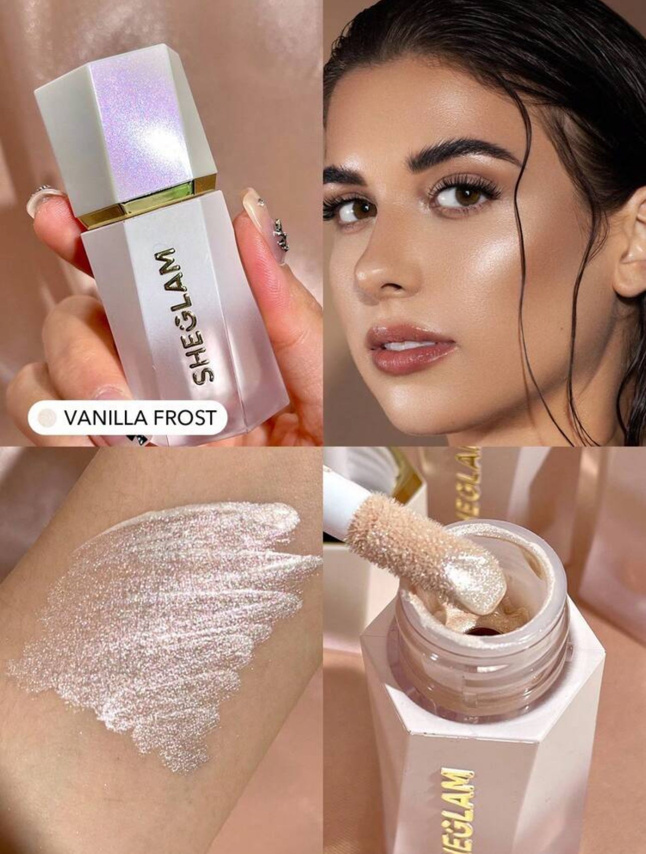 SHEGLAM Highlighter Liquide "Glow Bloom" - Illuminateur de Teint (5.2 ml)