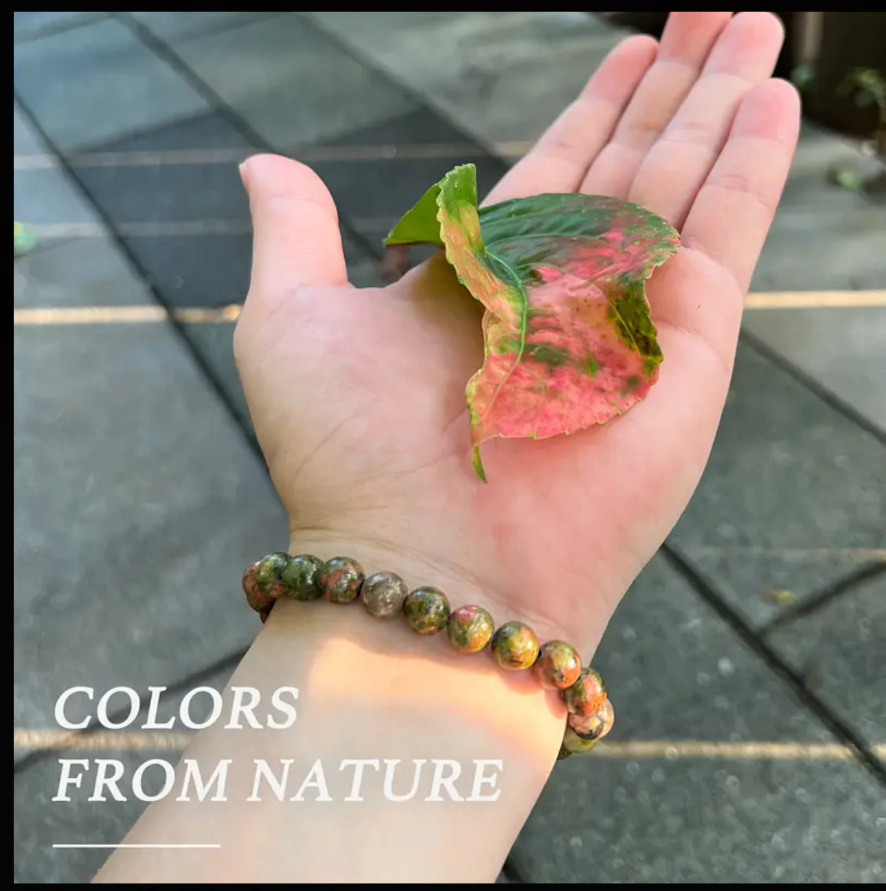 Bracelet « Harmonie & Renouveau » — Unakite
