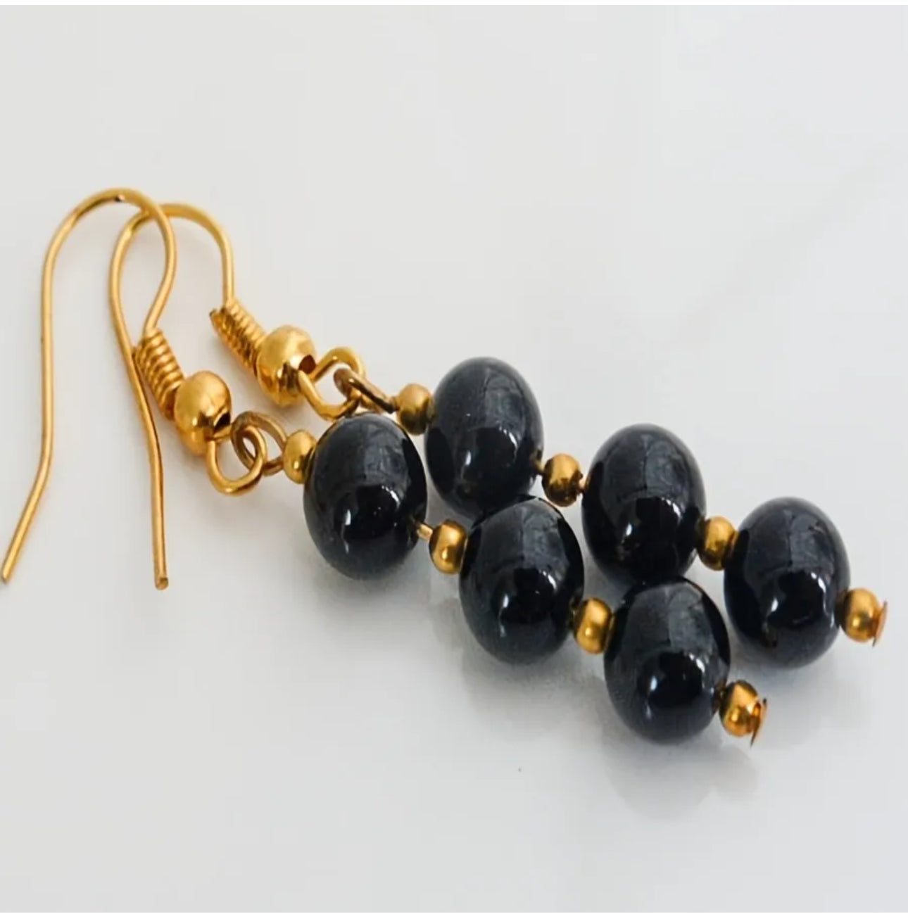 Boucles d'oreilles "Élégance Intemporelle" en Onyx Noir