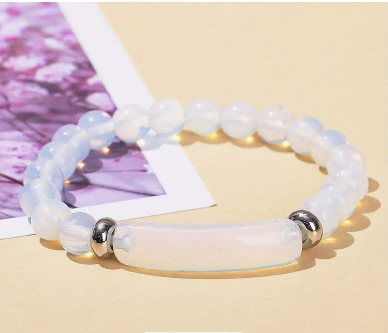 Bracelet "Arc-en-Ciel Caché" en Opale Naturelle
