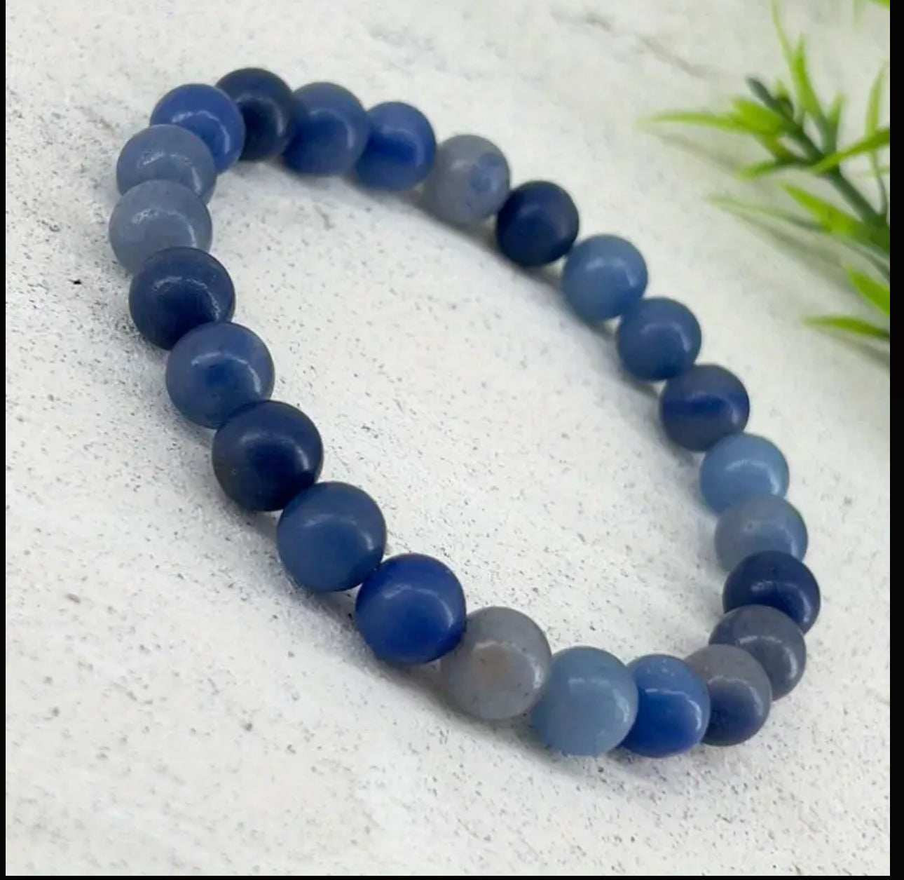 Bracelet en Sodalite & Calcédoine Bleue – Calme & Communication