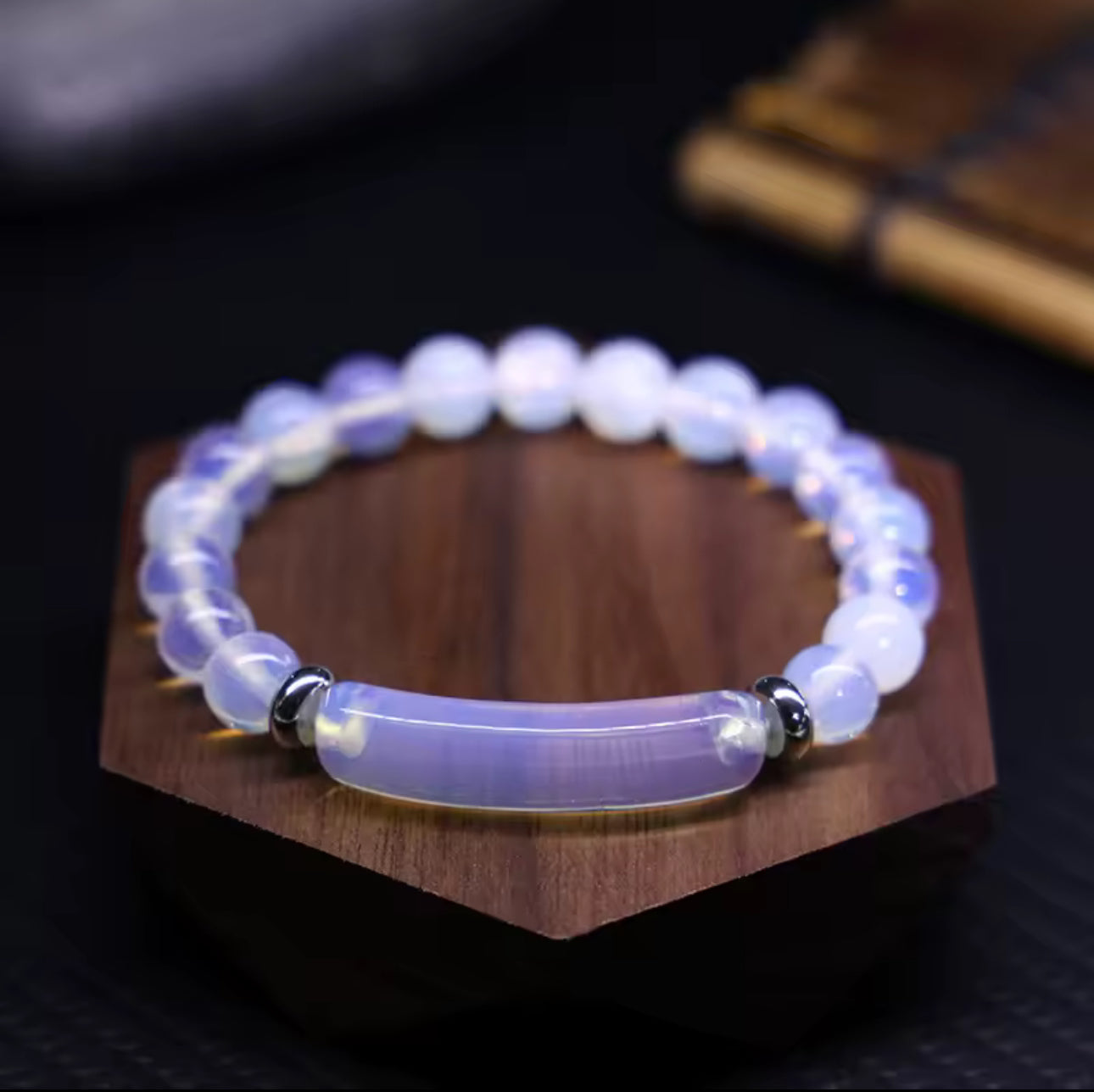 Bracelet "Arc-en-Ciel Caché" en Opale Naturelle