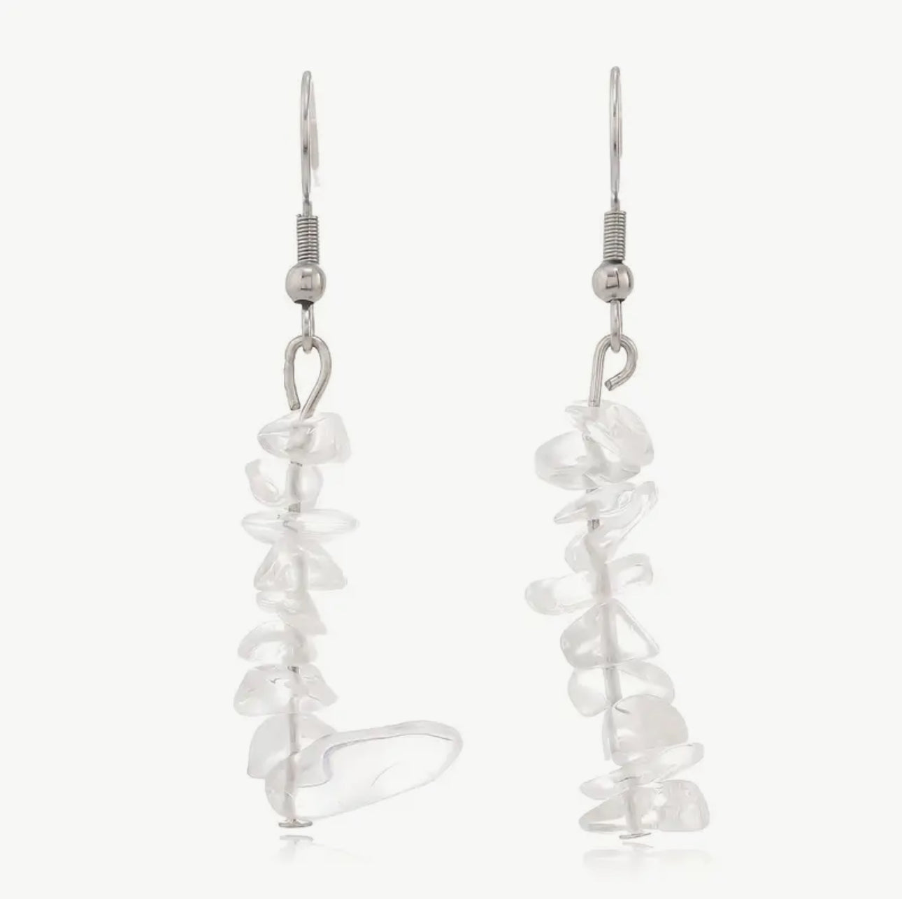 Boucles d'oreilles "Pure Lumière" en Cristal de Roche