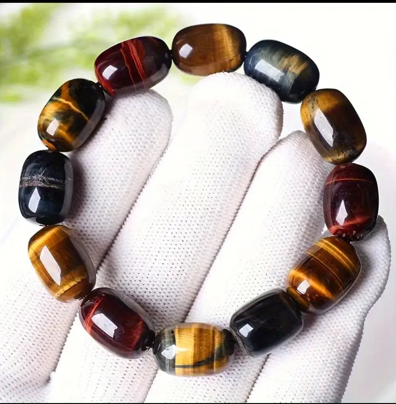 Bracelet en Œil de Tigre – Protection et Clarté Mentale