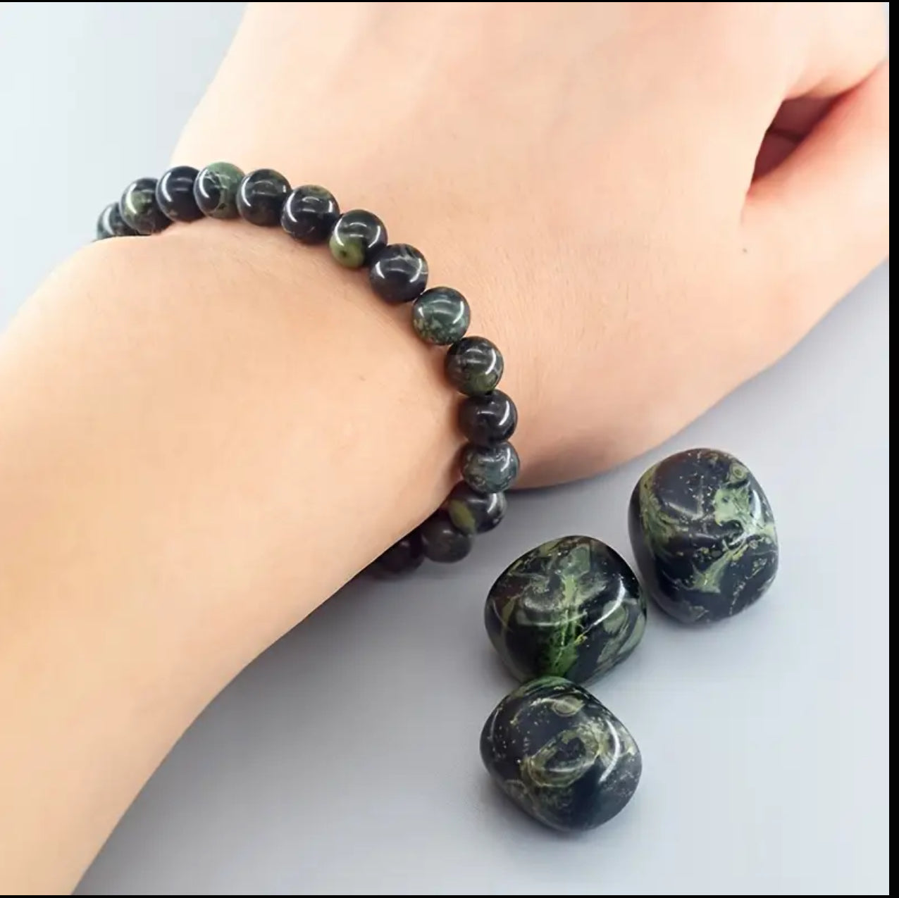 Bracelet en Jaspe Kambaba – Force et Sérénité
