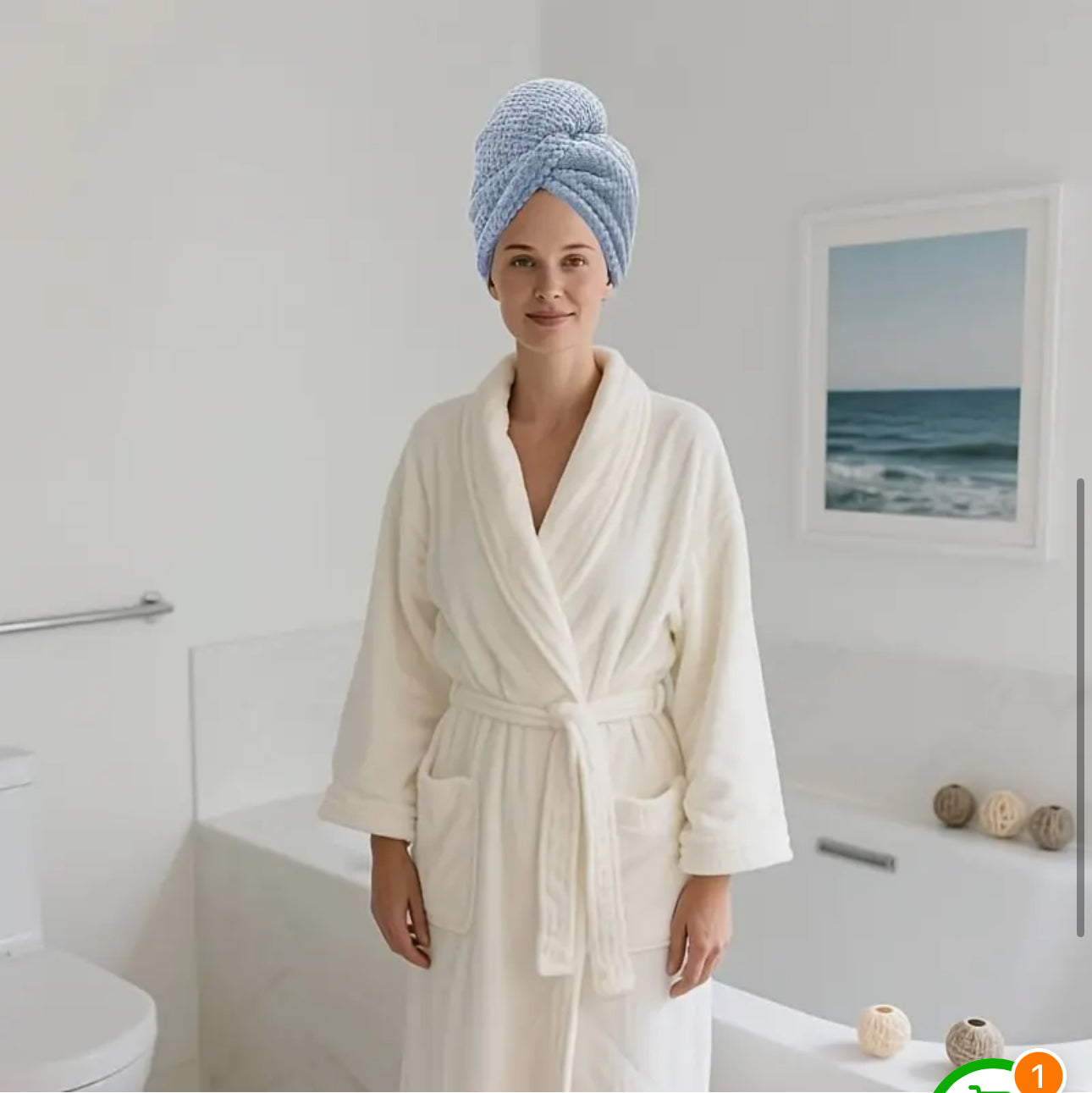 Serviette Turban à Séchage Rapide – Confort & Élégance Après la Douche