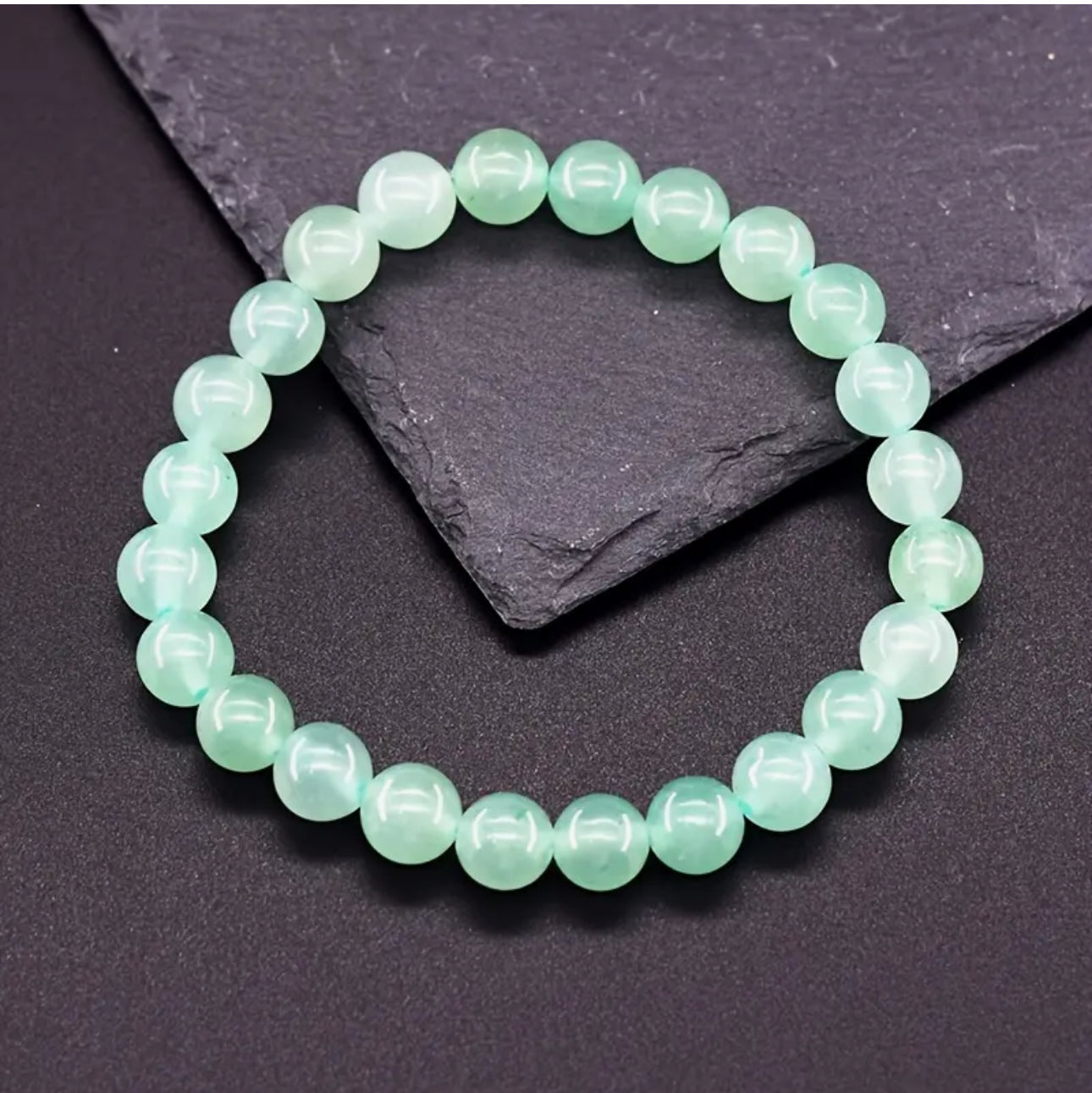 Bracelet "Chance & Harmonie" en Aventurine Verte Naturelle