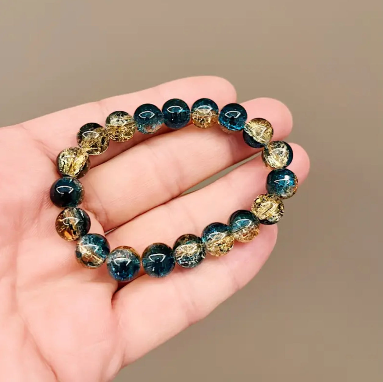 Bracelet en Quartz Rutile Bleu - Lumière, Clarté & Inspiration