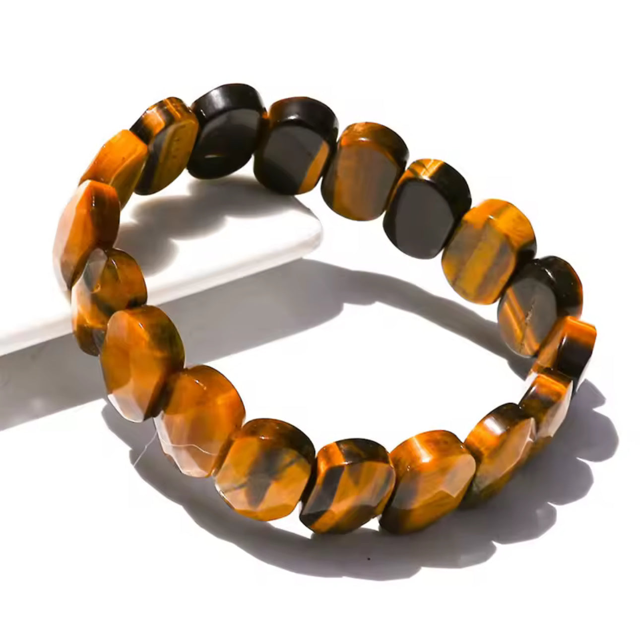 Bracelet "Bouclier Protecteur" en Œil de Tigre