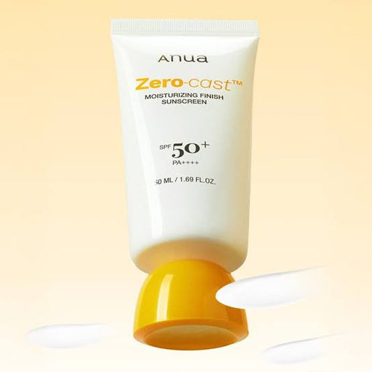 Anua - Crème Solaire Hydratante Sans Traces Blanches- SPF 50+ PA++++ - Zero-Cast Moisturizing Finish Sunscreen spf50+ PA++++