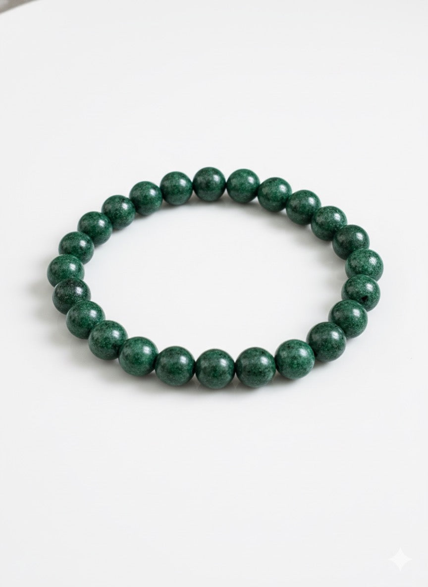 Bracelet "Essence de Forêt" en Jade Verte - Chance et Vitalité