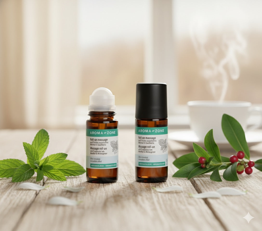 Roll-on massage aux 5 huiles essentielles