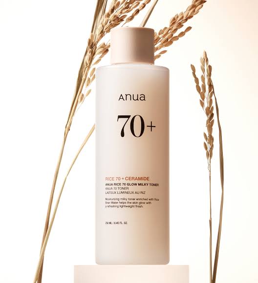 Anua - Rice 70 Glow Milky Toner - Tonique éclaircissant laiteux au riz