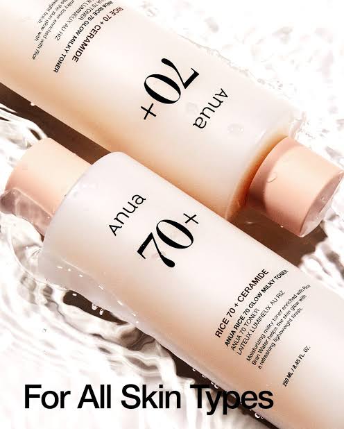 Anua - Rice 70 Glow Milky Toner - Tonique éclaircissant laiteux au riz