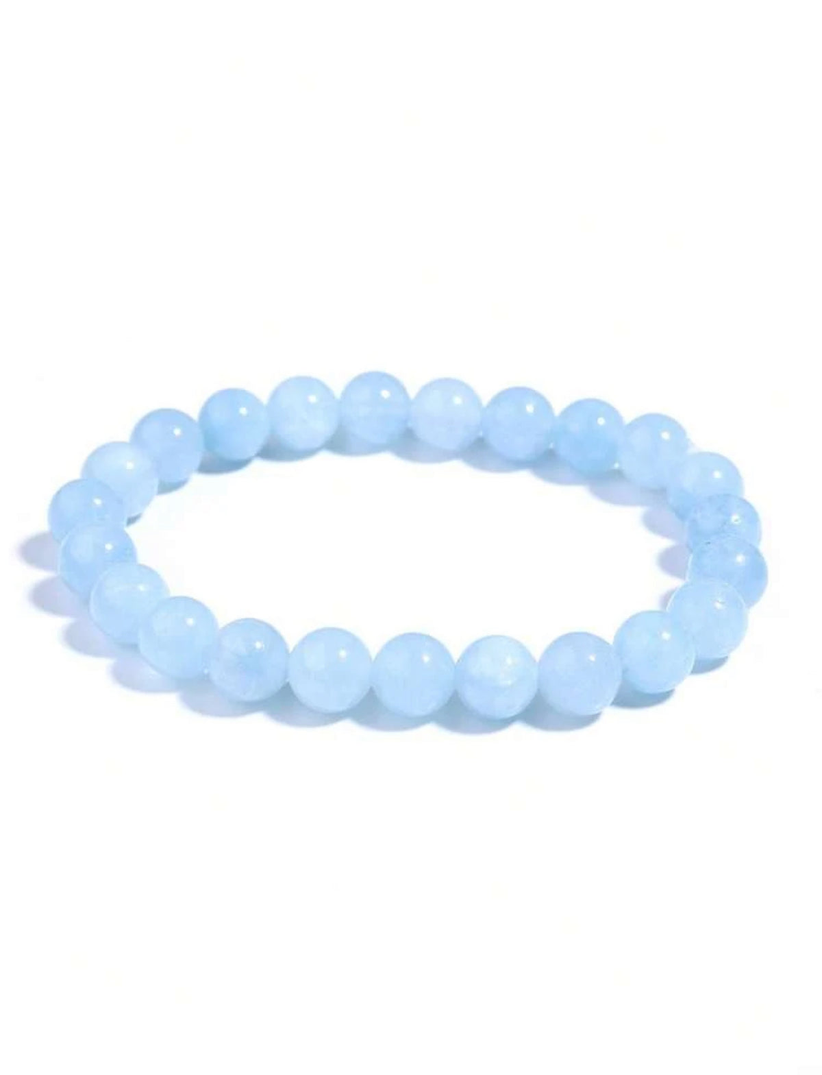 Bracelet "Reflets Célestes" en Aigue-Marine Naturelle