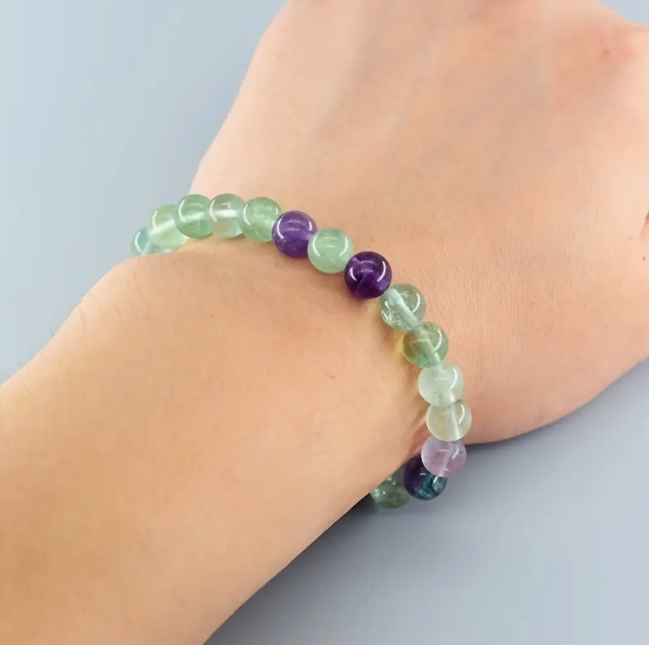 Bracelet "Clarté de l'Esprit" en Fluorite Arc-en-ciel