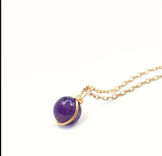 Collier Pendentif Améthyste – Sérénité et Intuition