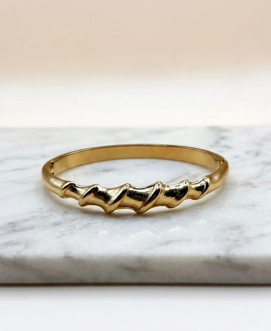 Bracelet Jonc "Odyssée" – Acier Inoxydable 316L Doré