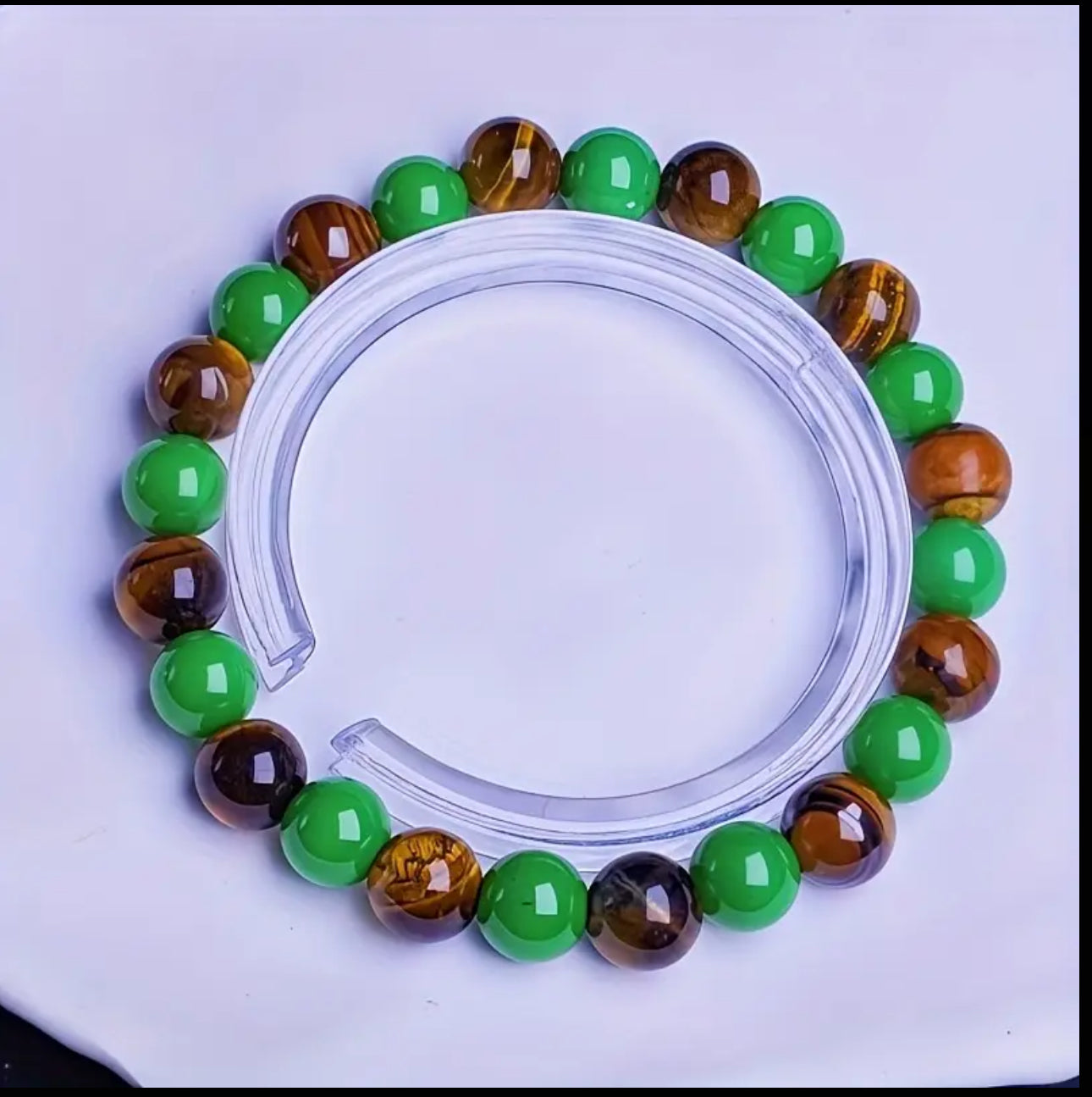 Bracelet Abondance et Protection – Aventurine Verte et Œil de Tigre