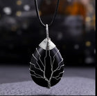 Collier “Arbre d’Ombre” en Obsidienne Noire