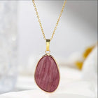 Collier “Cœur d’Aurore” en Rhodonite