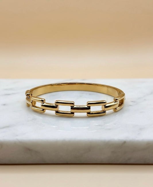 Bracelet Jonc "Linea" à Maillons – Acier Inoxydable 316L