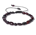 Bracelet "Élan Vital" en Grenat (Pierres Roulées Ajustables)