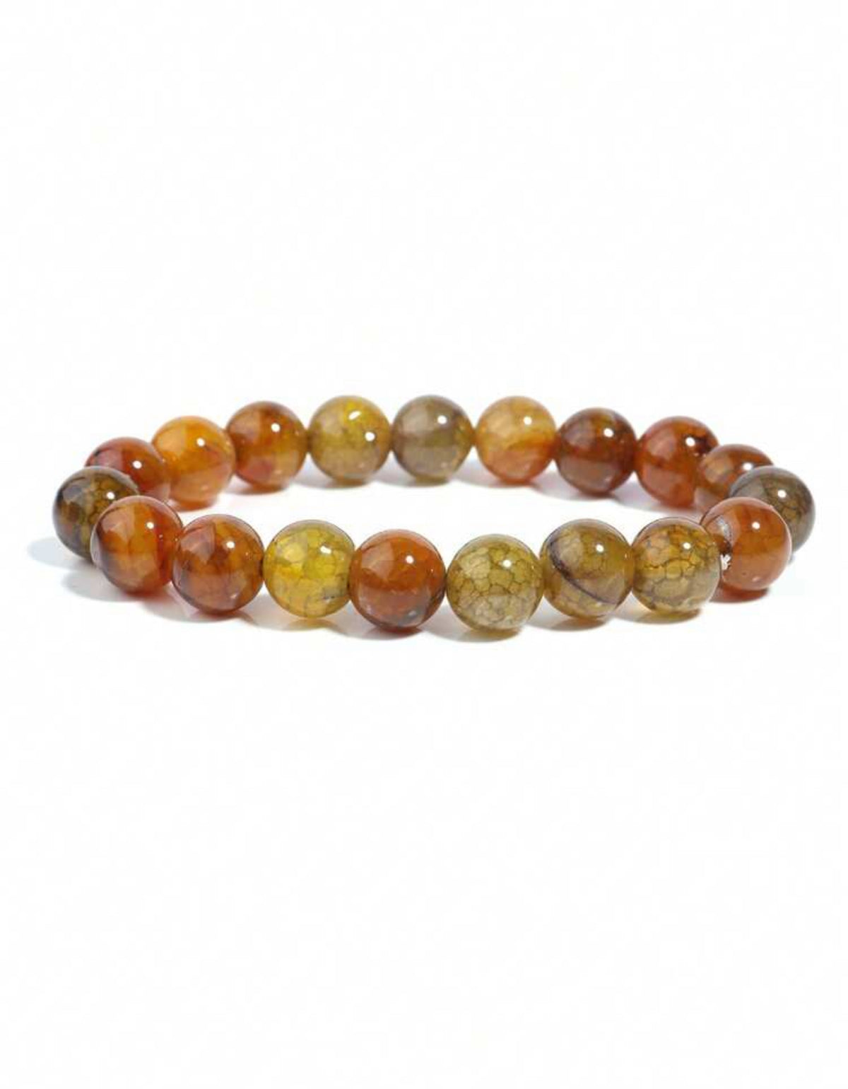 Bracelet "Chaleur d'Automne" en Agate de Feu