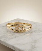 Bracelet Jonc "Alliance" – Acier Inoxydable 316L & Pavé de Cristaux