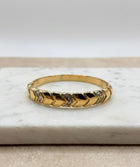 Bracelet Jonc "Sillage" – Chevrons Graphiques & Cristaux