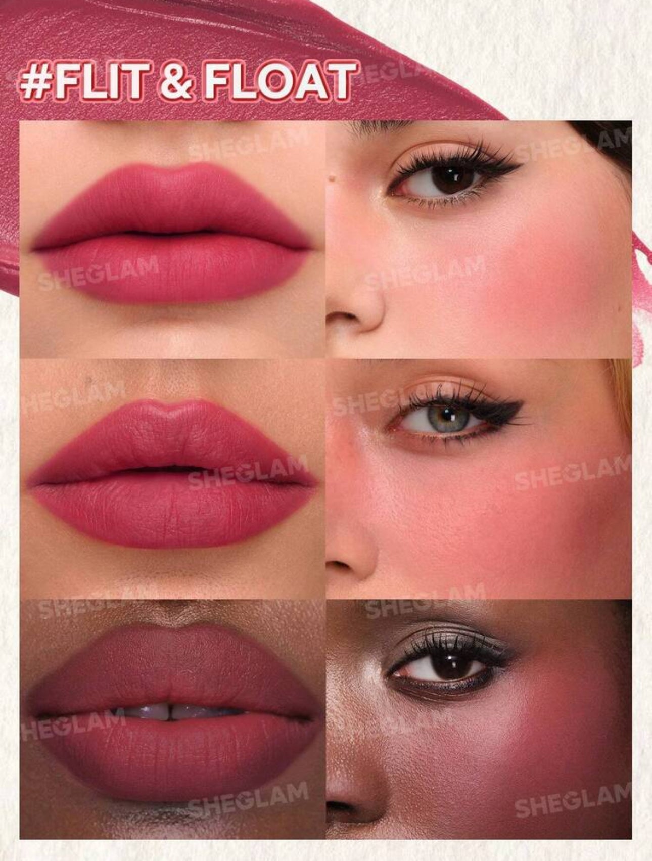 SHEGLAM Crème Lèvres et Joues "Air Plush" - Lip & Cheek Mousse (7 g)