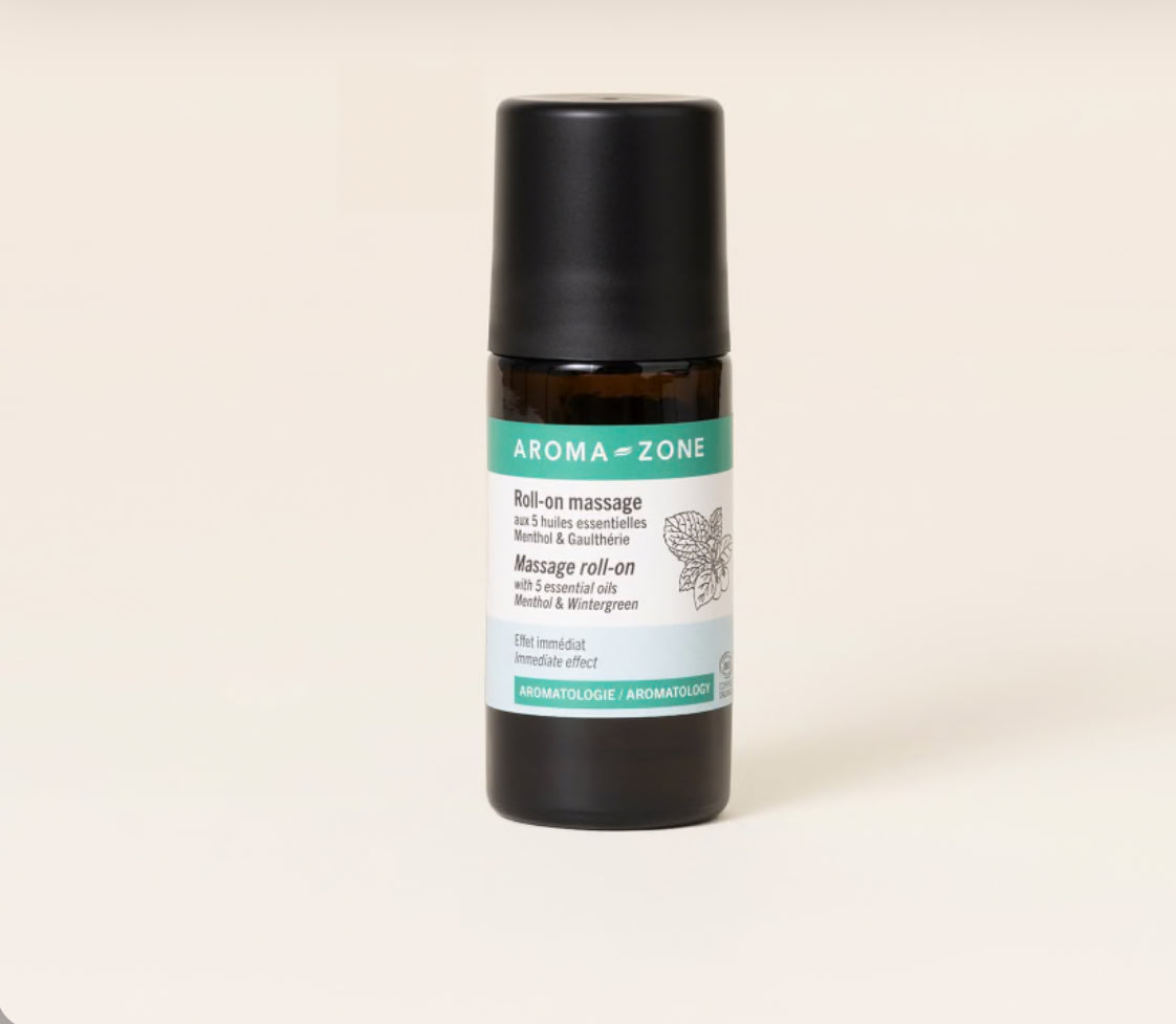 Roll-on massage aux 5 huiles essentielles