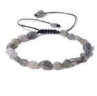 Bracelet "Reflets Boréaux" en Labradorite (Pierres Roulées Ajustables)