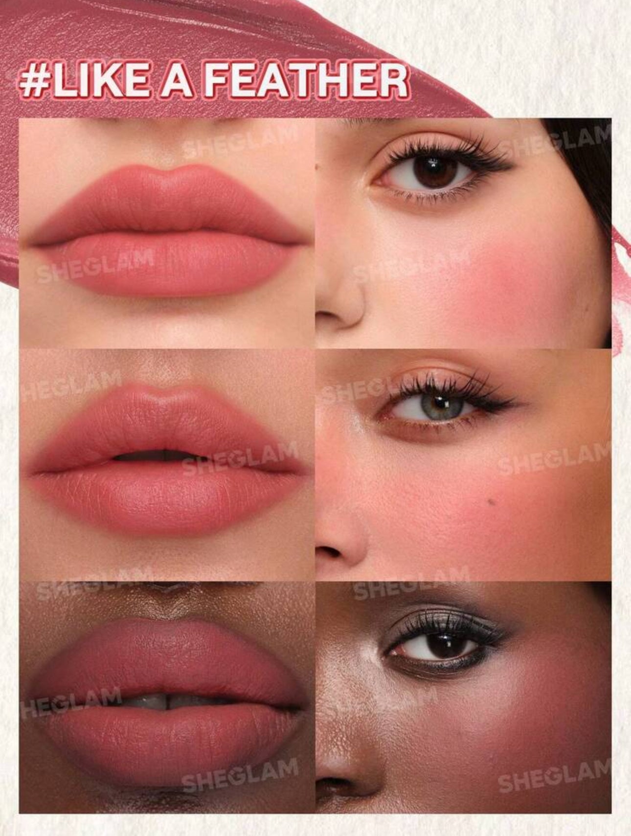 SHEGLAM Crème Lèvres et Joues "Air Plush" - Lip & Cheek Mousse (7 g)