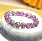 Bracelet « Éclat & Douceur » — Quartz Craquelé Rose