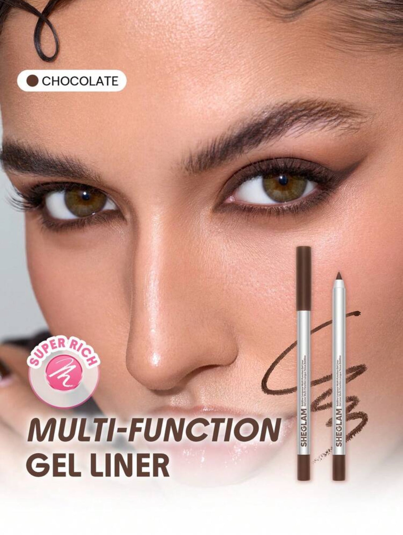 SHEGLAM Crayon Eyeliner Gel "Boldline" - Longue Tenue 24H & Waterproof (1.4 g)