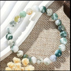 Bracelet en Agate Mousse
 – Sérénité & Nettoyage Énergétique