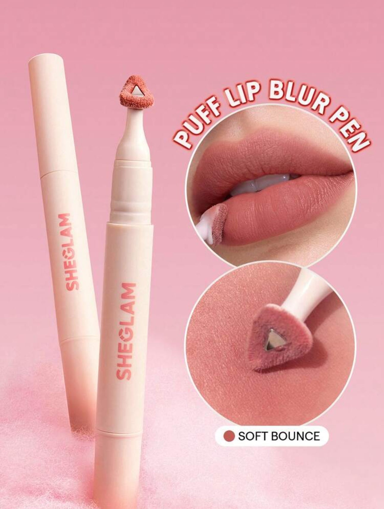 SHEGLAM Stylo à Lèvres Mat Flouteur "Marshmallow Puff" - Lip Blur Pen (1.75 g)