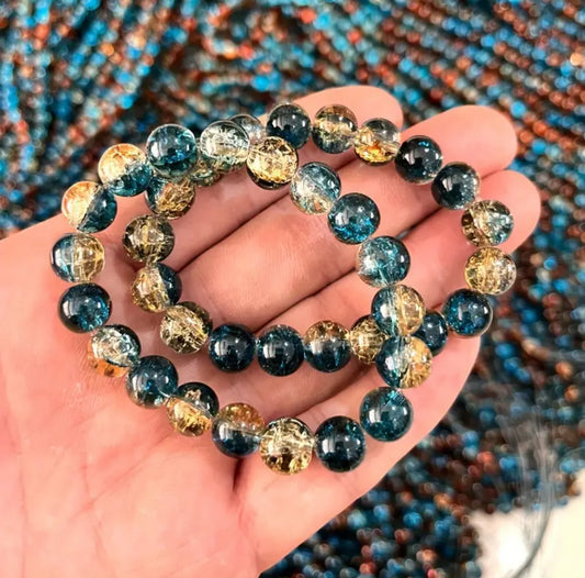 Bracelet en Quartz Rutile Bleu - Lumière, Clarté & Inspiration
