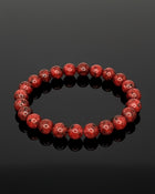 Bracelet "Énergie Vitale" en Jaspe Sésame Rouge