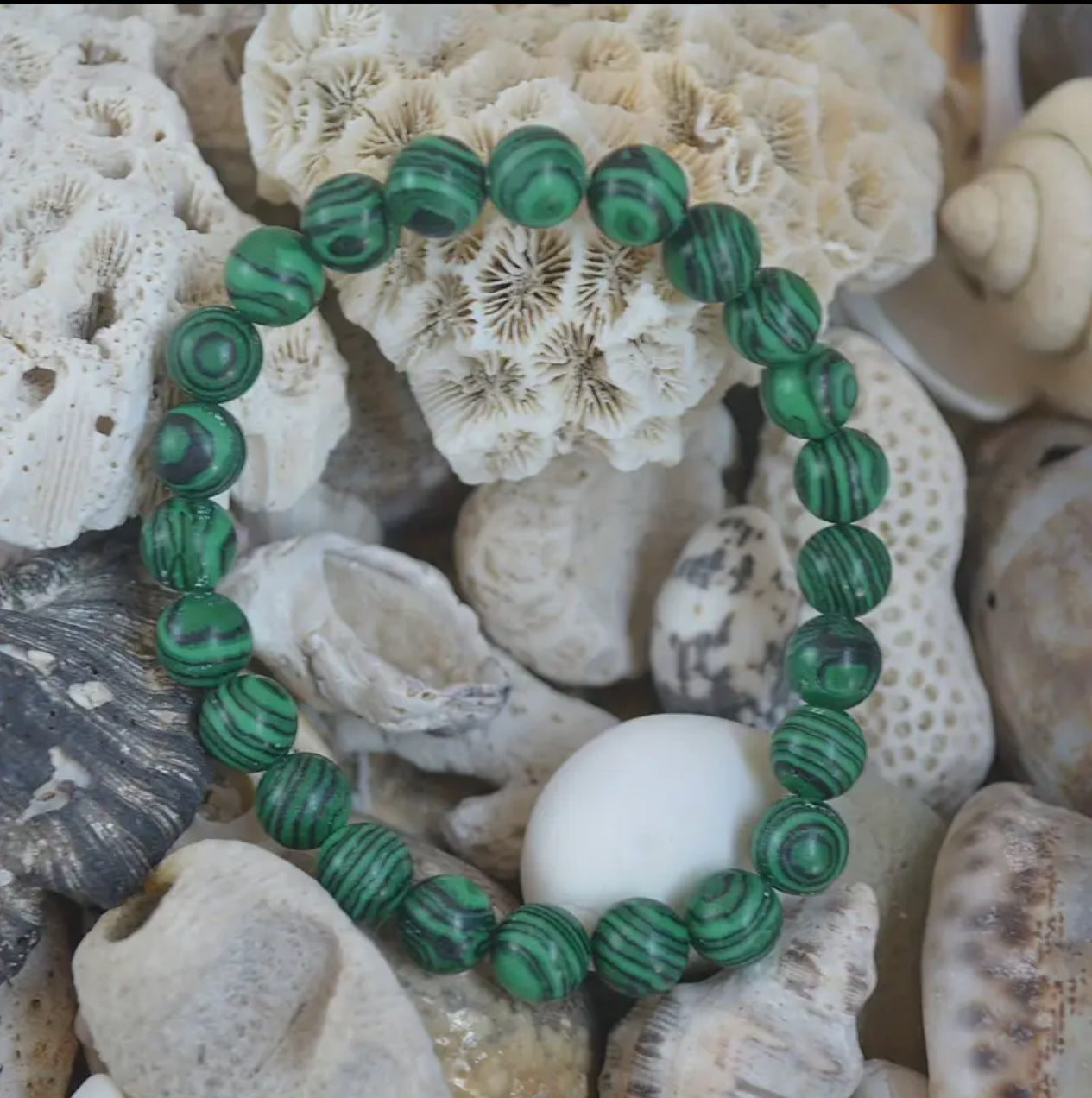 Bracelet « Transformation & Protection » — Malachite
