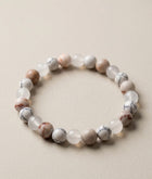 Bracelet "Douceur Poudrée" en Jaspe Rose, Howlite et Quartz Dépoli