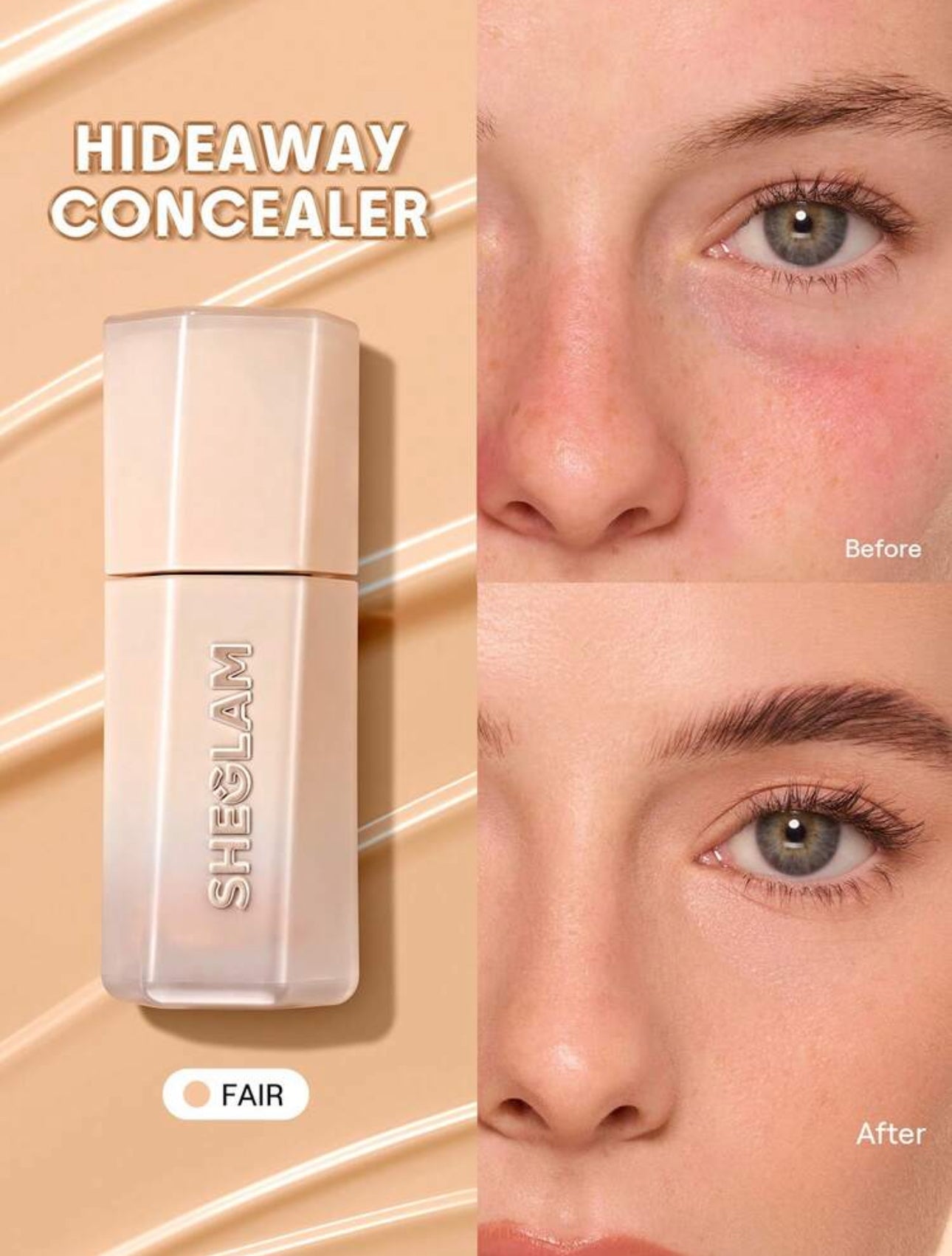 SHEGLAM Anti-Cernes Haute Couvrance "Hideaway" - À la Caféine (3.5 ml)