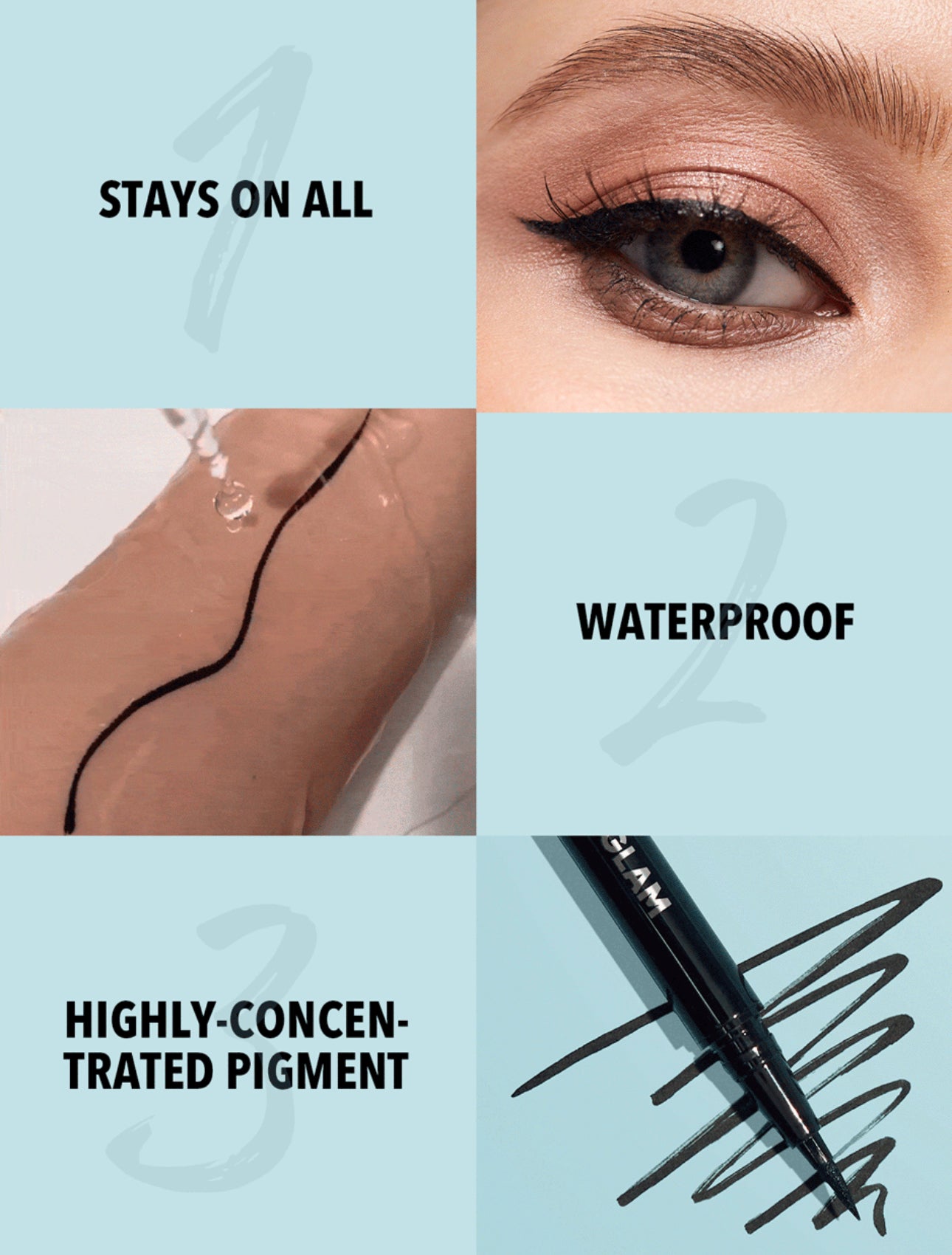 Eyeliner Liquide SHEGLAM "Pro Precision" - Waterproof à Pointe Fine (0.6 ml)